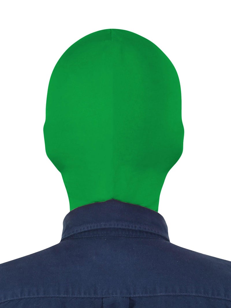Gaoin Unisex Face open Zentai Hood Mask for Costume Parties (Green) - Image 2